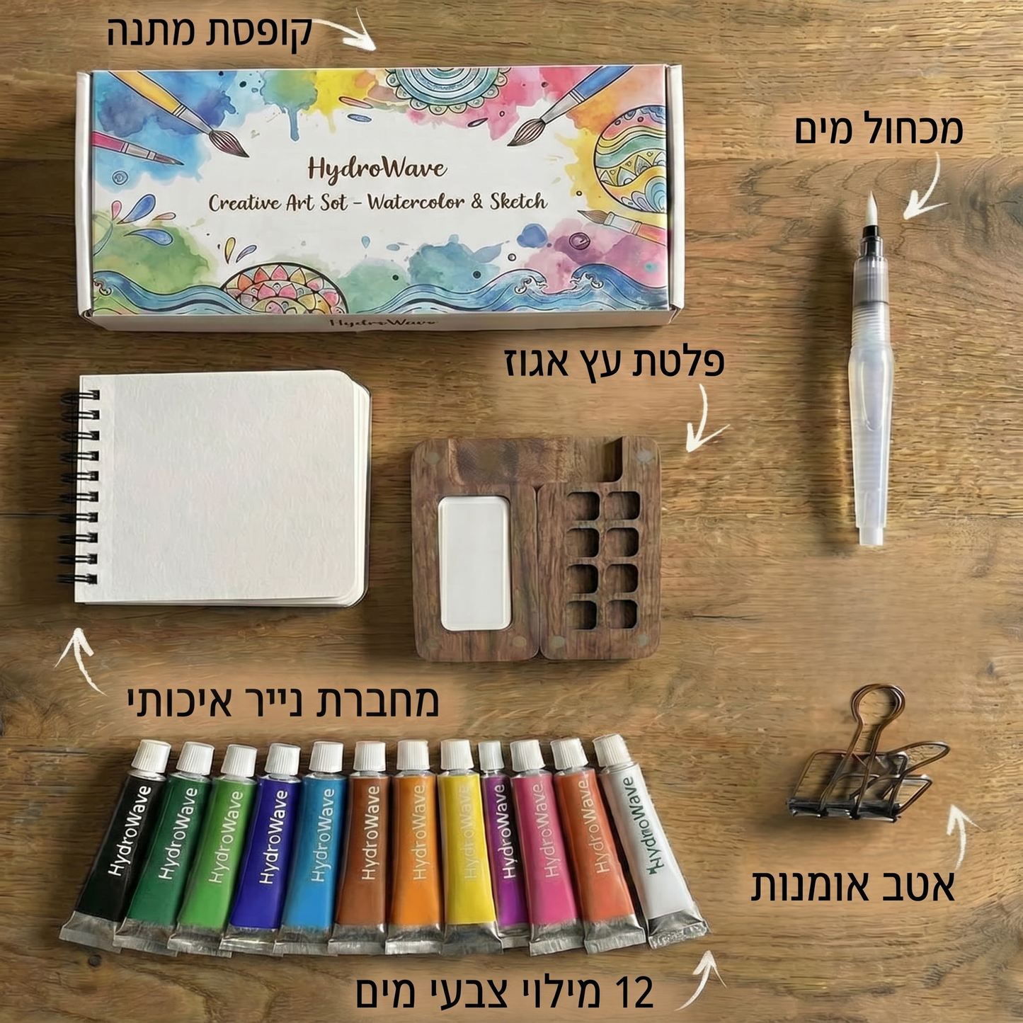 ערכת צבעי המים של Hydrowave